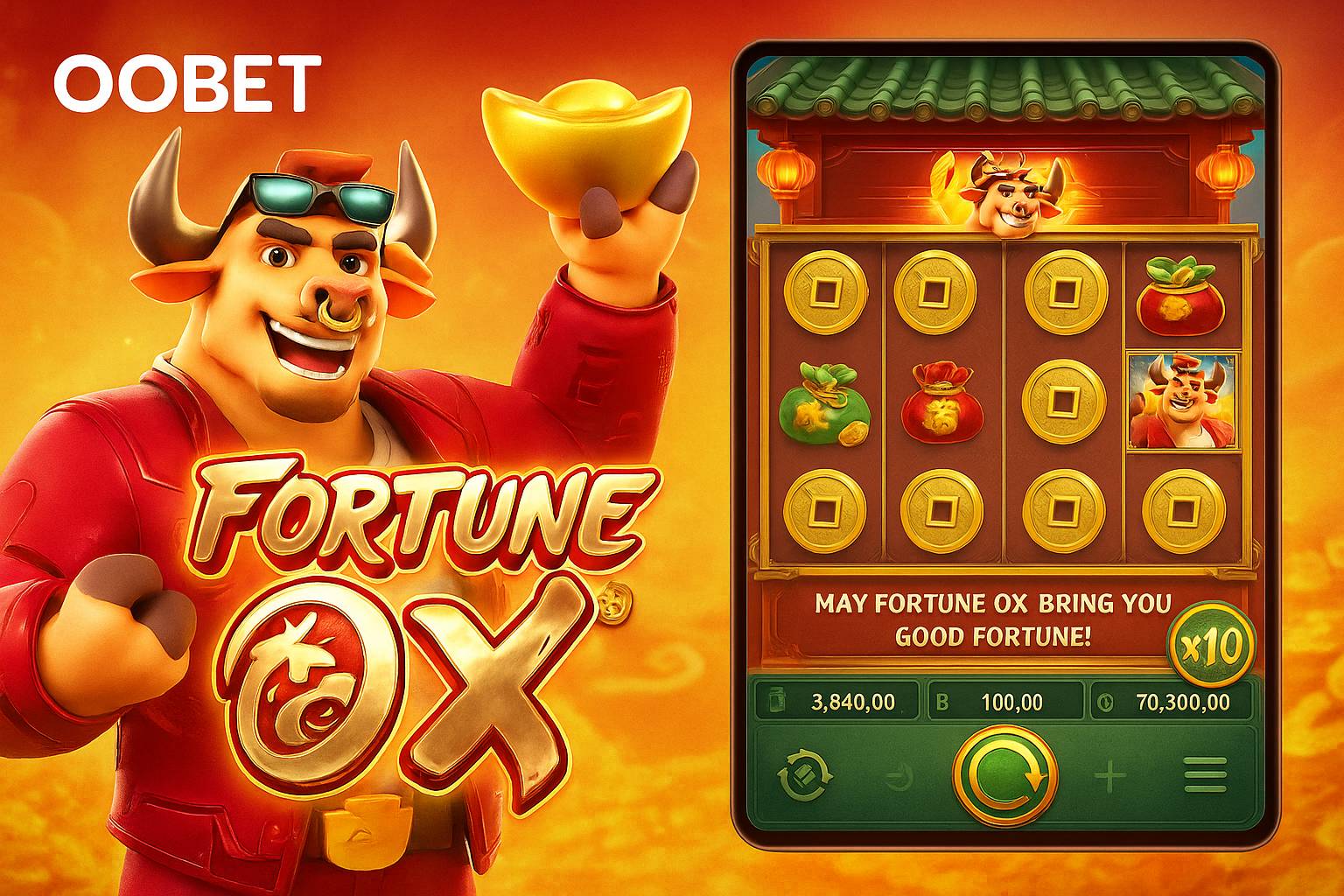 Fortune Ox no OOBET- Aposte Agora e Reivindique Seus Ganhos